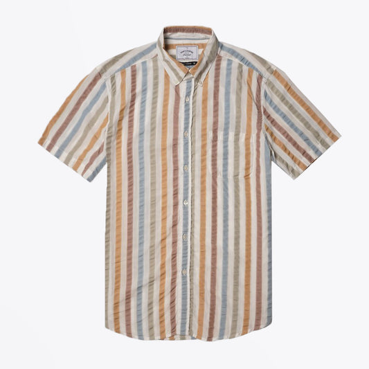 - Striped Short-Sleeve Shirt - Multi