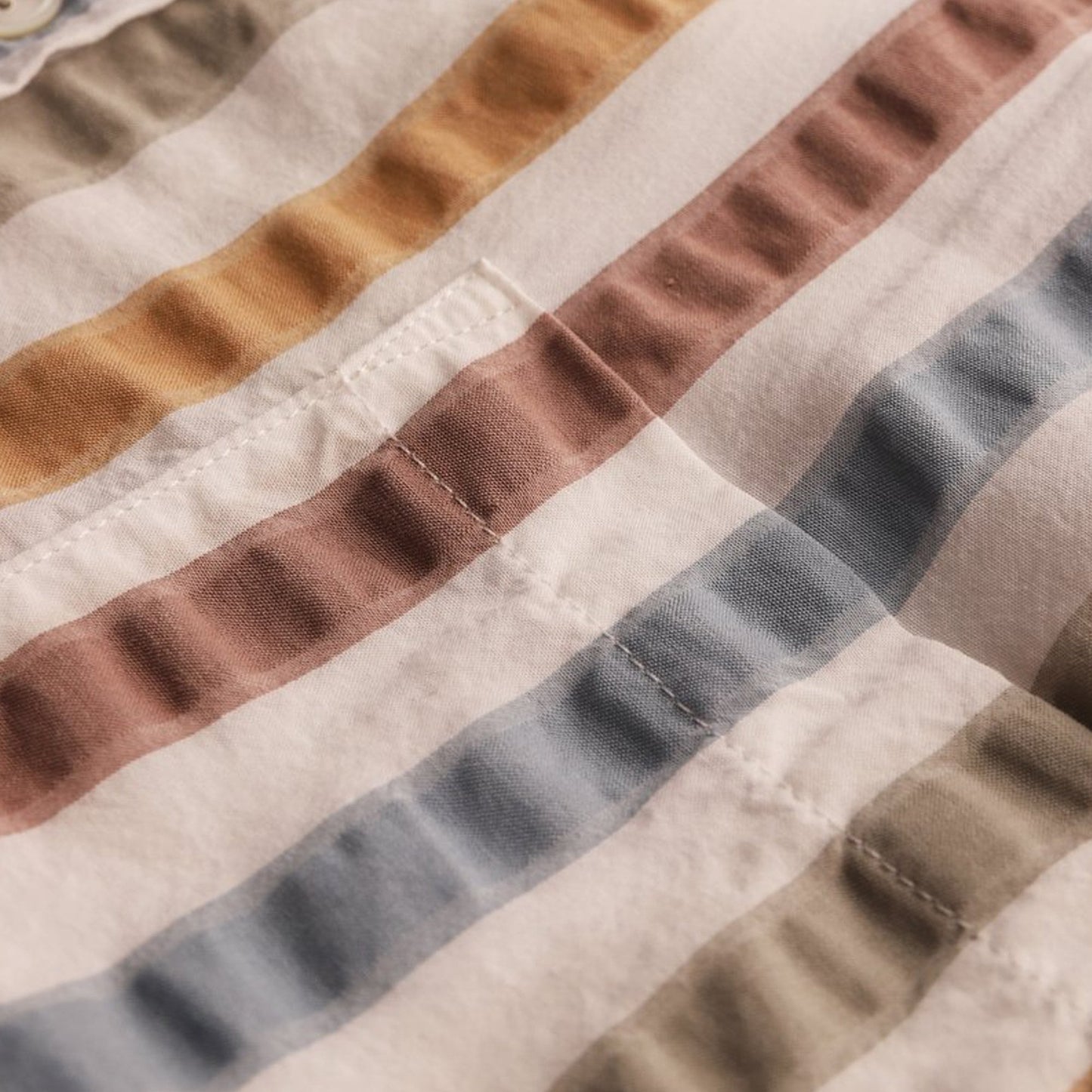 - Striped Short-Sleeve Shirt - Multi