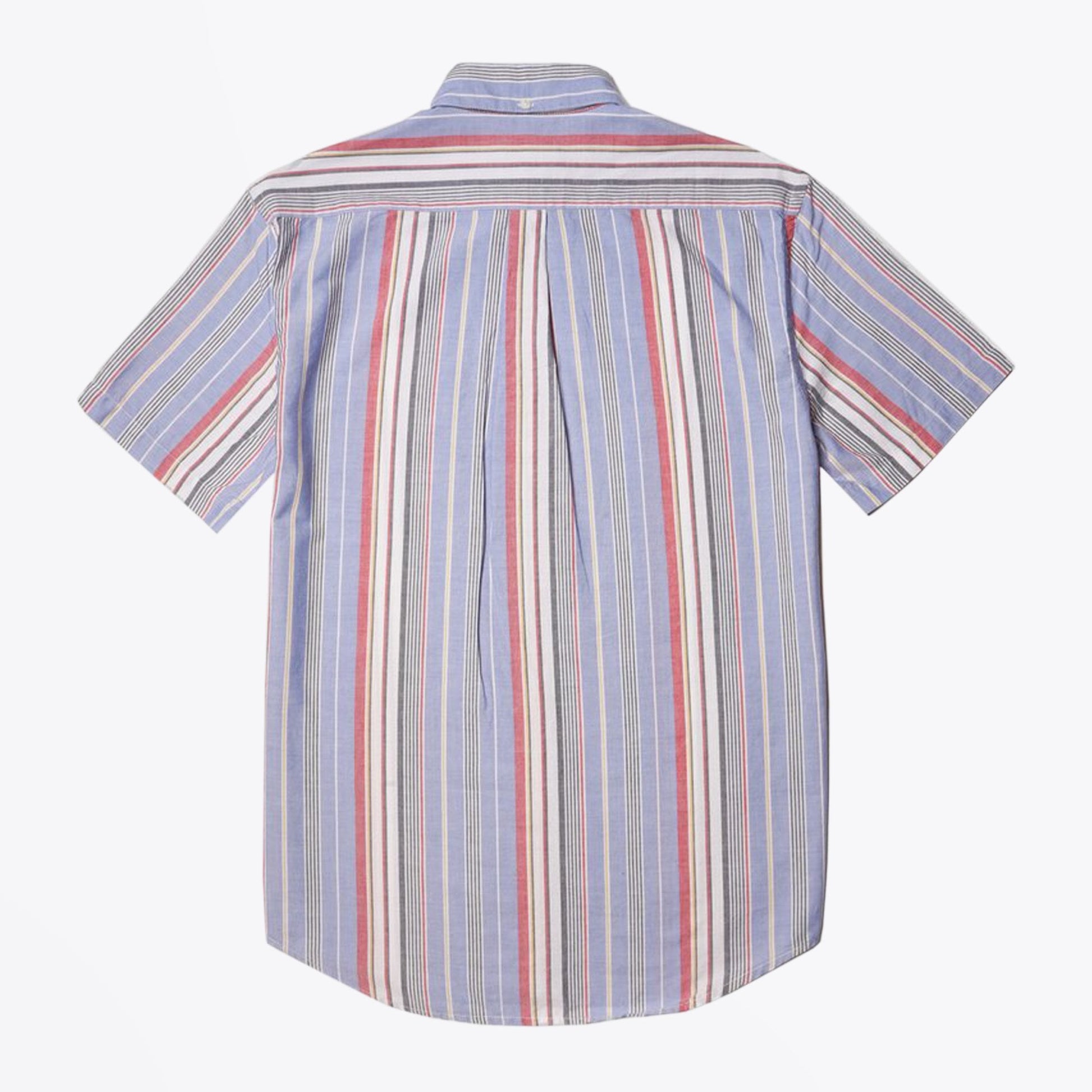 Portuguese - Nautical Stripe Short-Sleeve Shirt - Blue