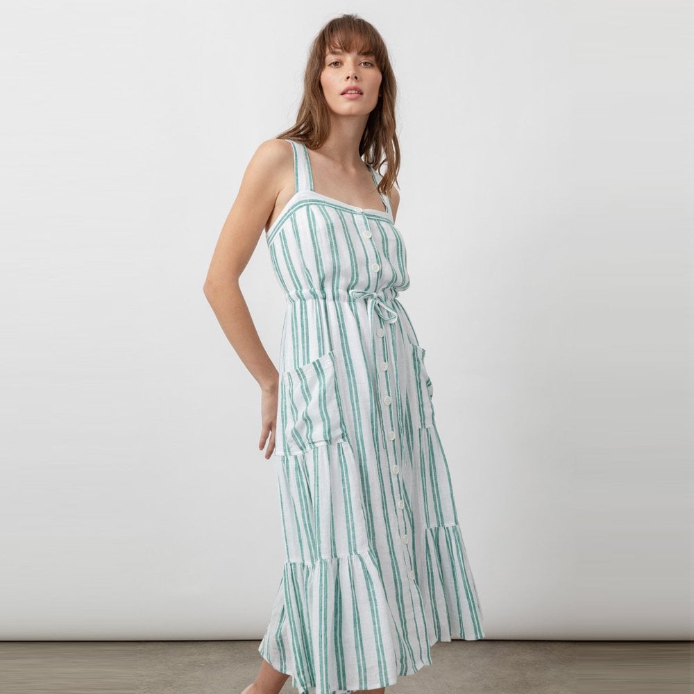 - Cassia Dress - Ivy Stripe