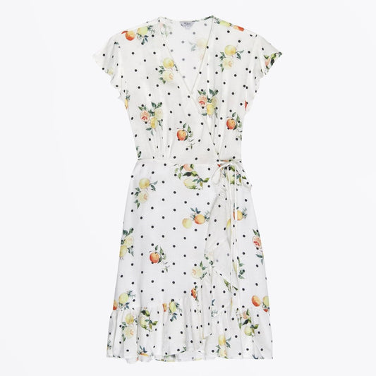 Koreen Dress - Polka Dot Citrus