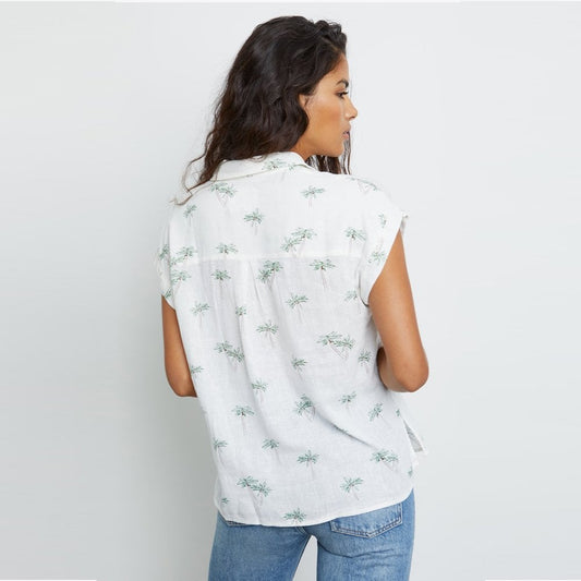 - Whitney Shirt - Sketched Palms