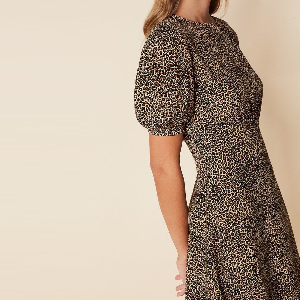 - Sidonie Mini Dress - Indi Animal Print