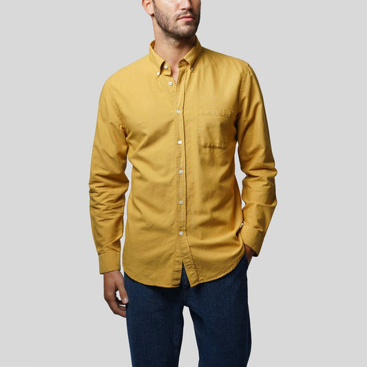 - Belavista - Button-Down Shirt - Mustard