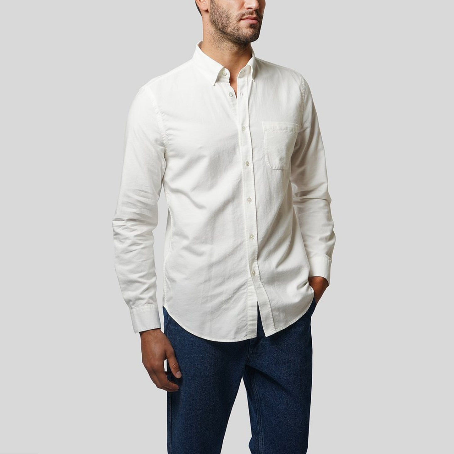 - Belavista - Button-Down Shirt - Off-White