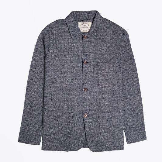 Linen-Blend Jacket - Blue