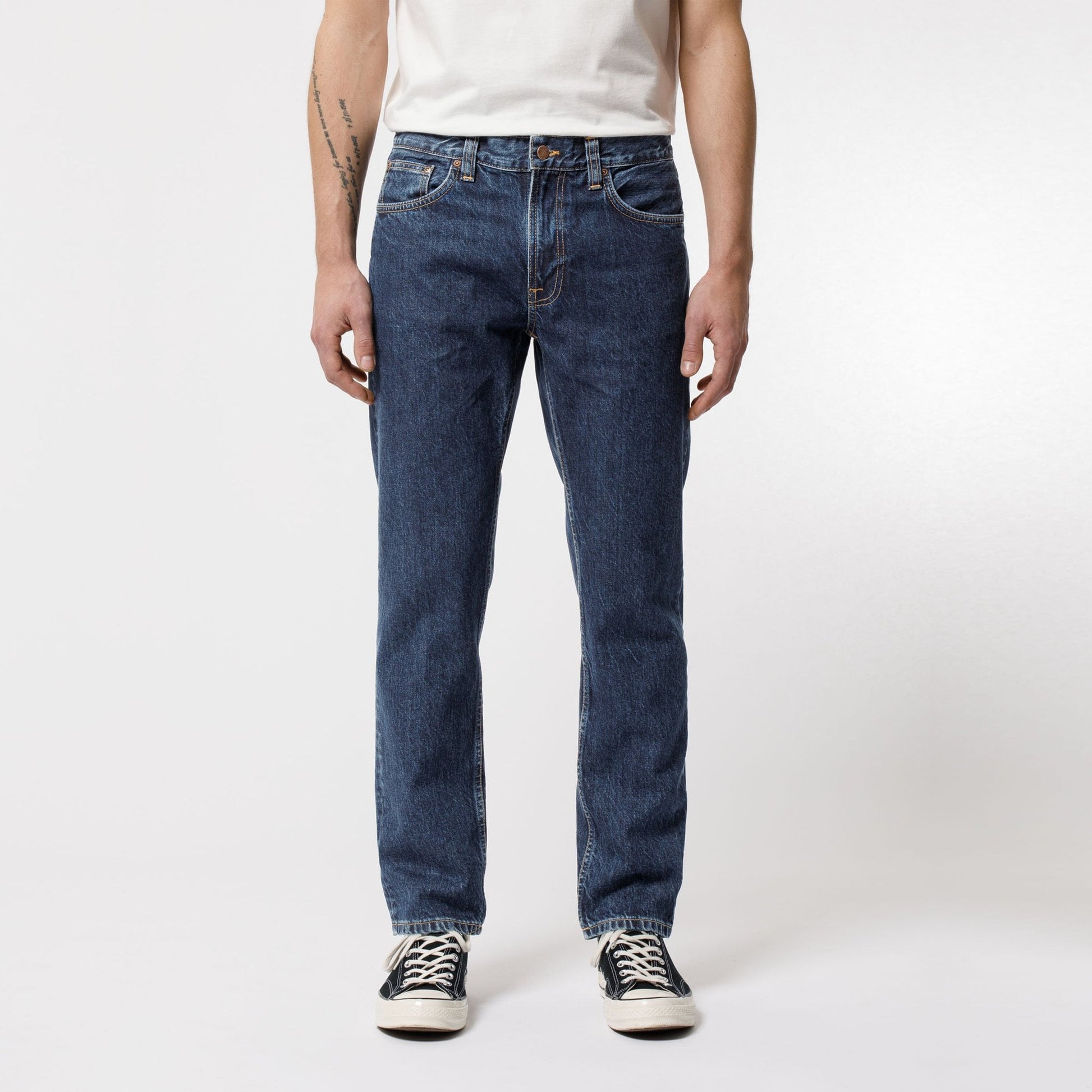 Nudie Gritty Jackson - Dark Space Jeans - Blue