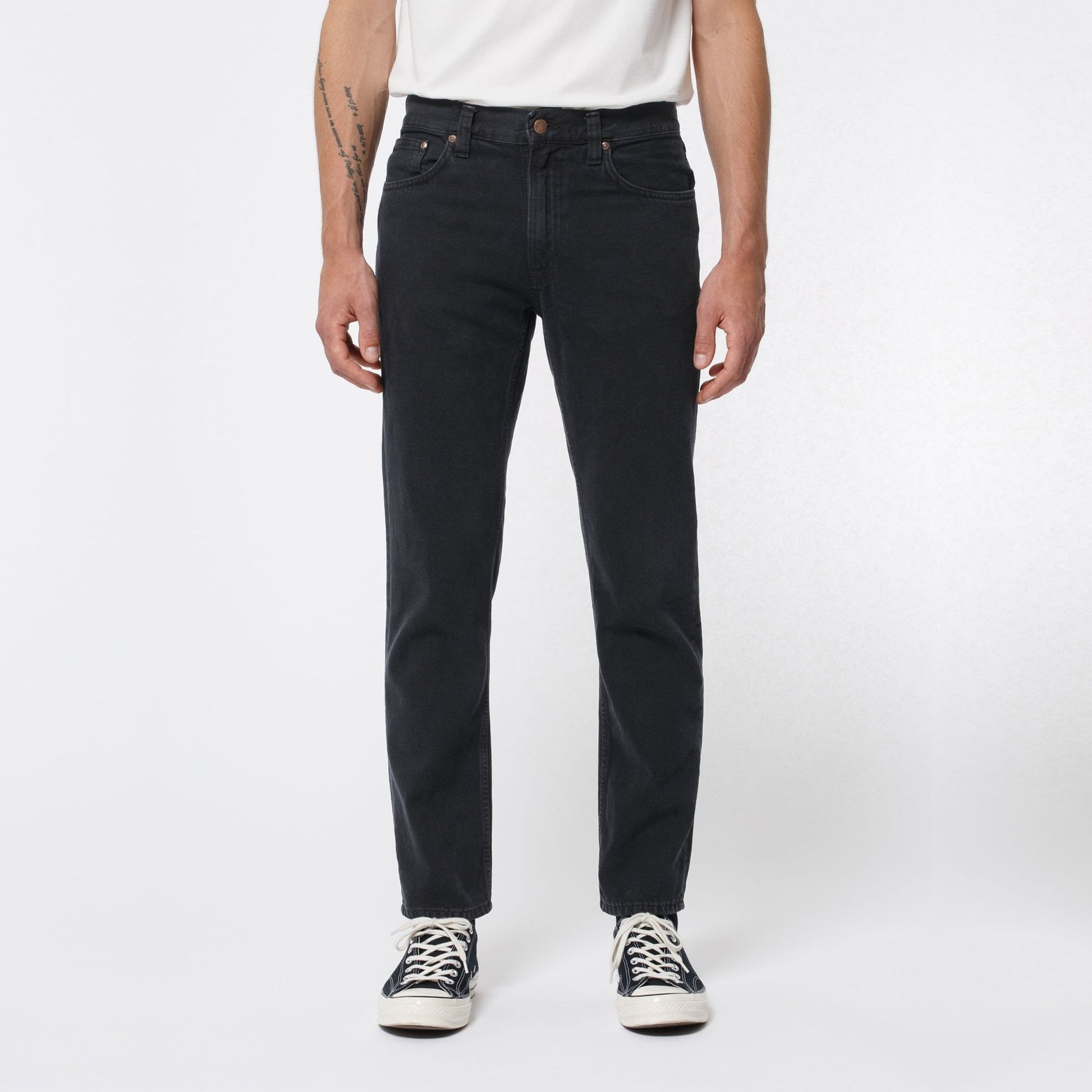 Nudie Gritty Jackson - Black Forest Jeans - Blue/Black