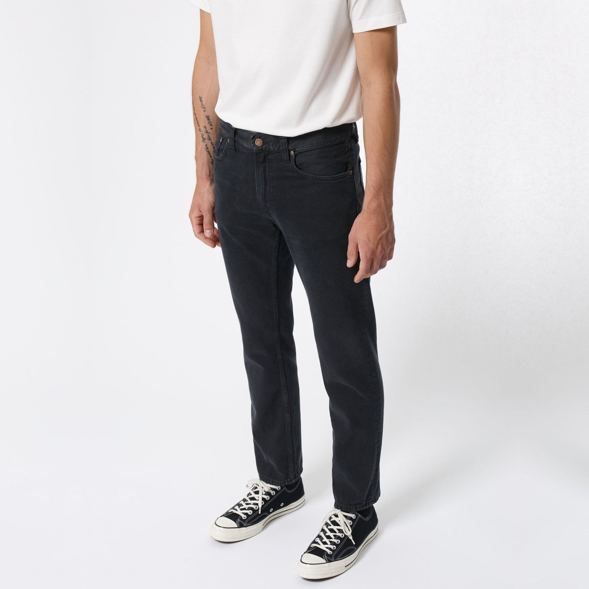 Nudie Gritty Jackson - Black Forest Jeans - Blue/Black