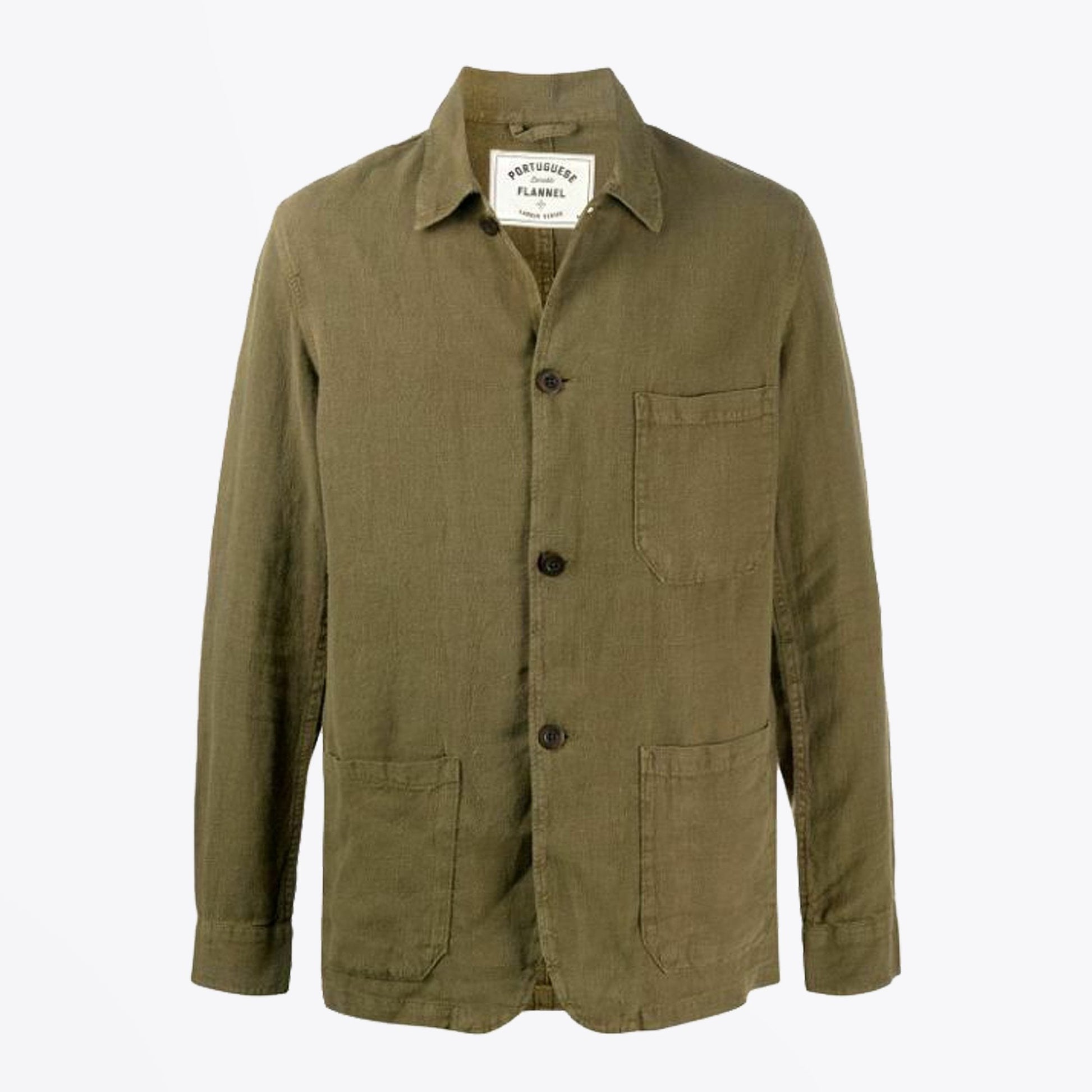 Portuguese - Linen Jacket - Olive