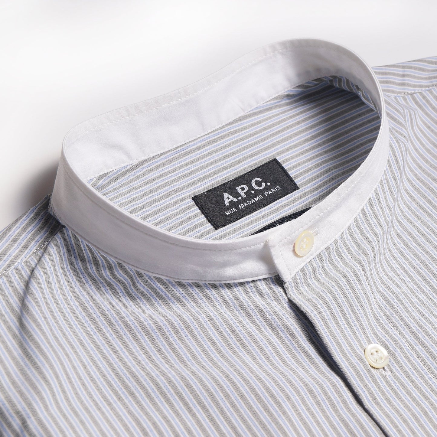 Mark - Stripe Shirt - Grey/Green