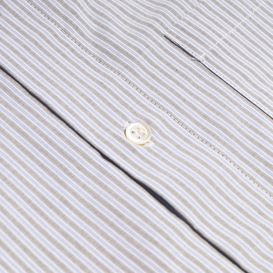 Mark - Stripe Shirt - Grey/Green