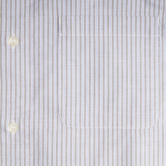 Mark - Stripe Shirt - Grey/Green