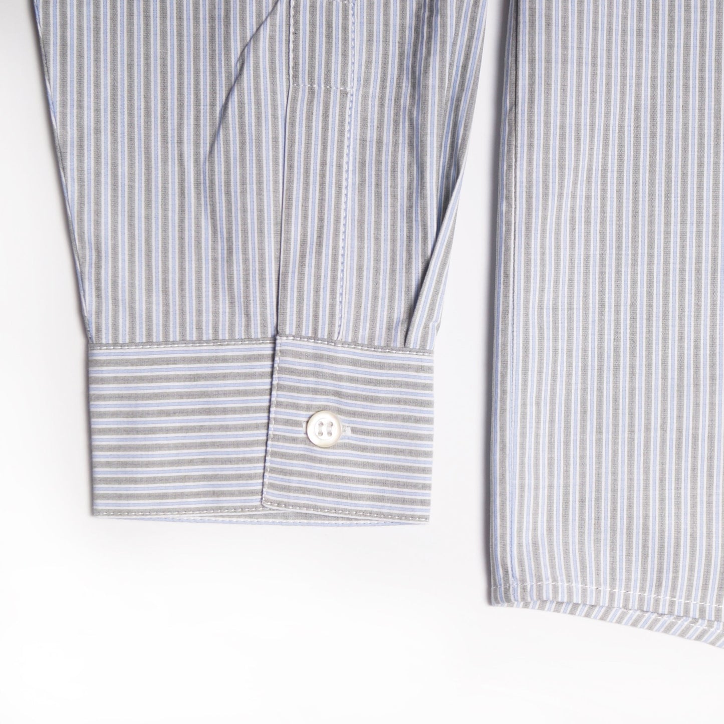 Mark - Stripe Shirt - Grey/Green