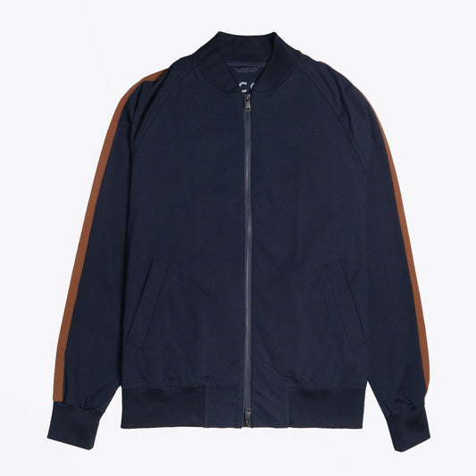 Jersey Stripe Jacket - Navy