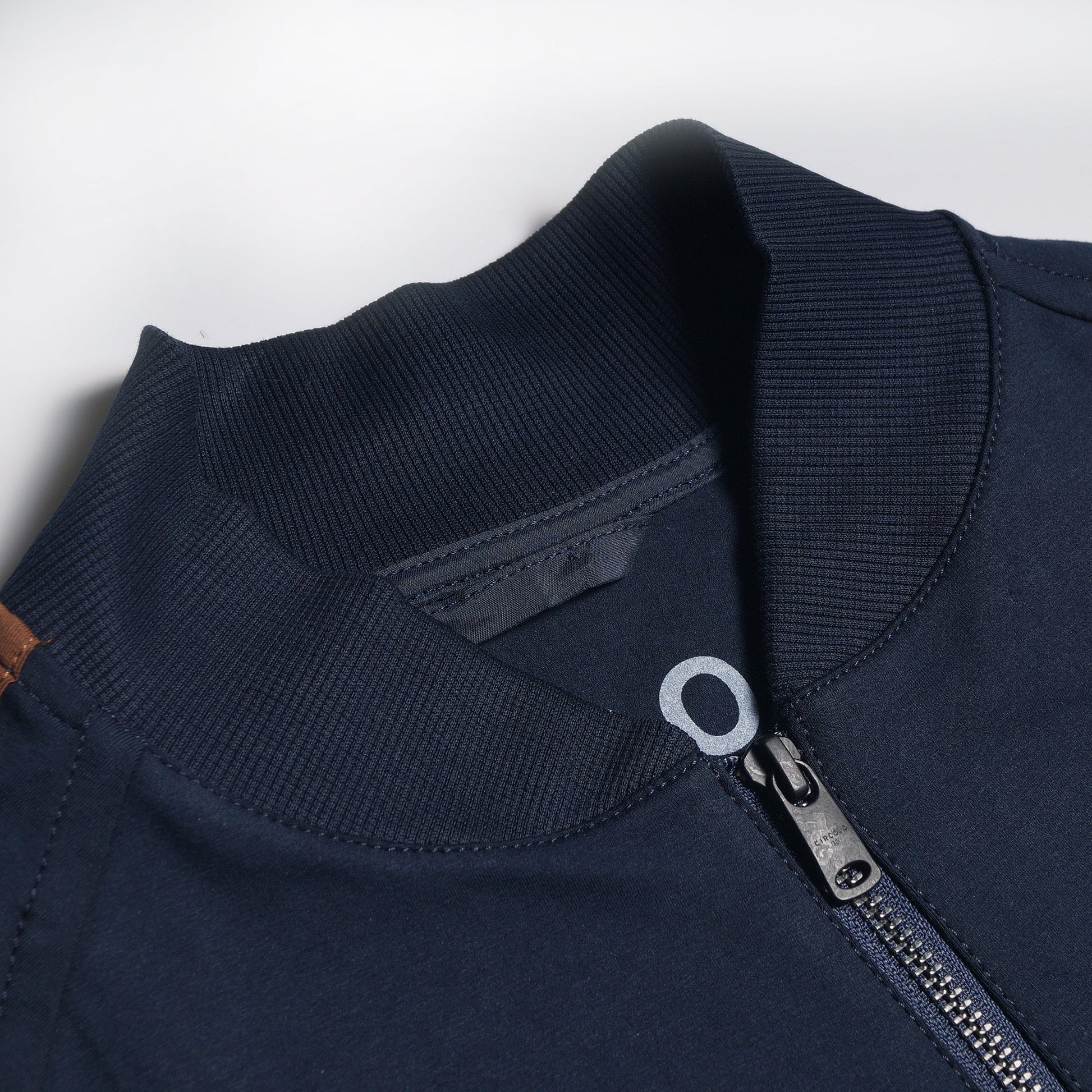 Circolo Jersey Stripe Jacket - Navy