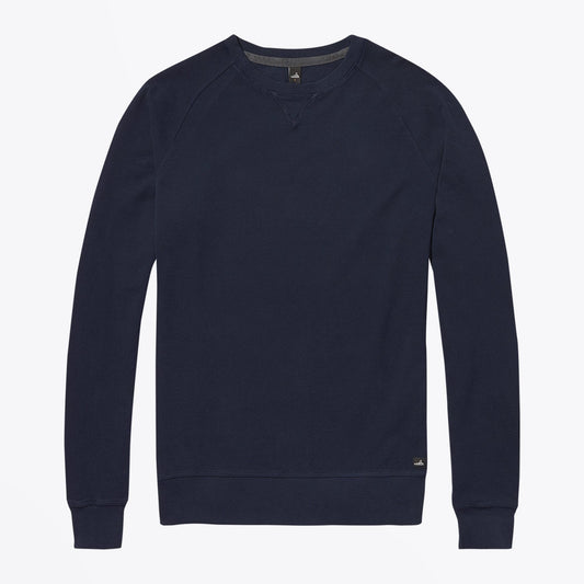 - Rowe - Pique Crew Neck Sweater - Navy