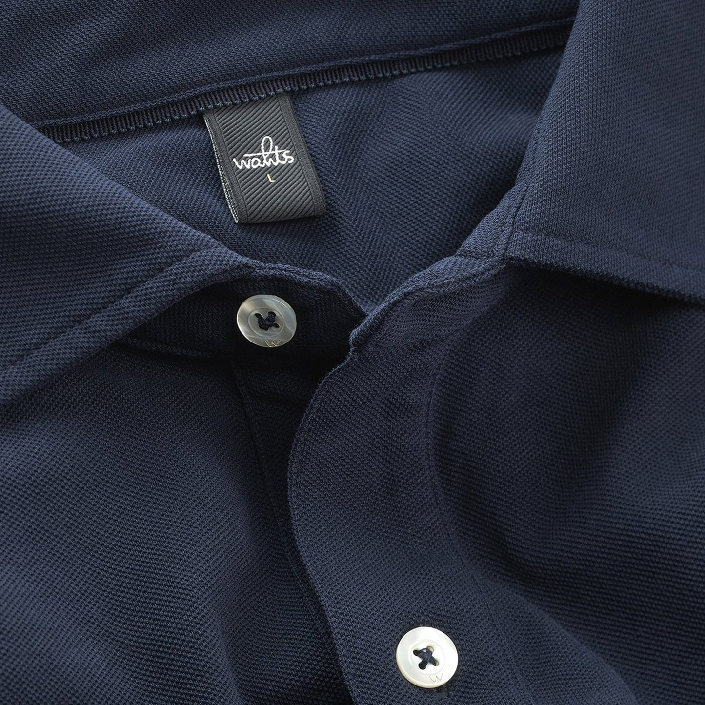 - Brooks - Tailored Pique Shirt - Navy