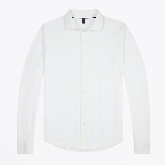 - Brooks - Tailored Pique Shirt - White