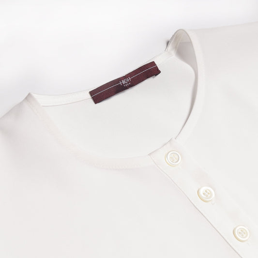 - Well-To-Do - Ruffle Shirt - White