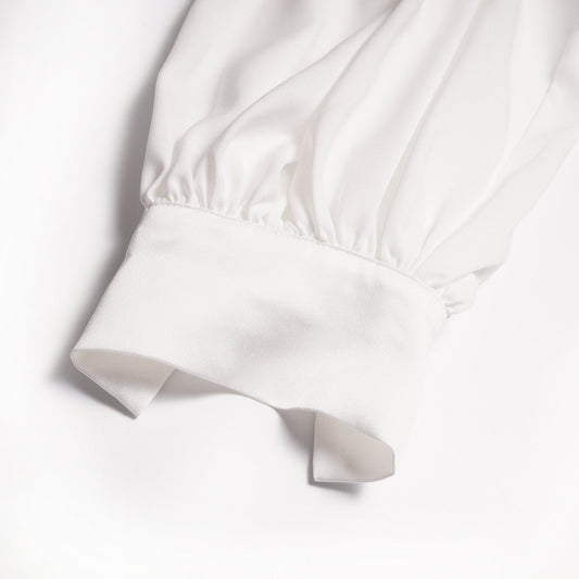 - Well-To-Do - Ruffle Shirt - White