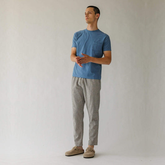 - Washed Summer T-Shirt - Blue