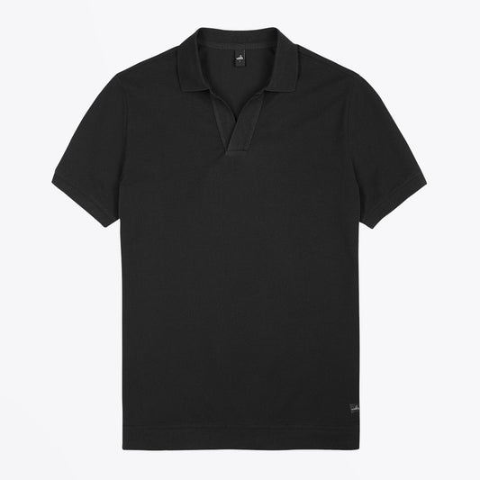 - Rice - Retro Polo Shirt - Black