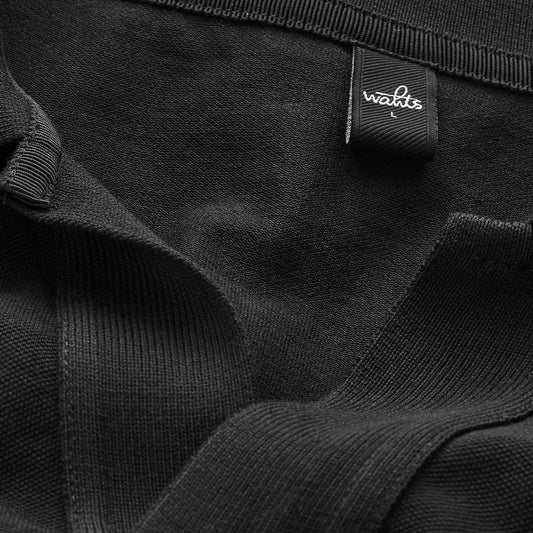 - Rice - Retro Polo Shirt - Black