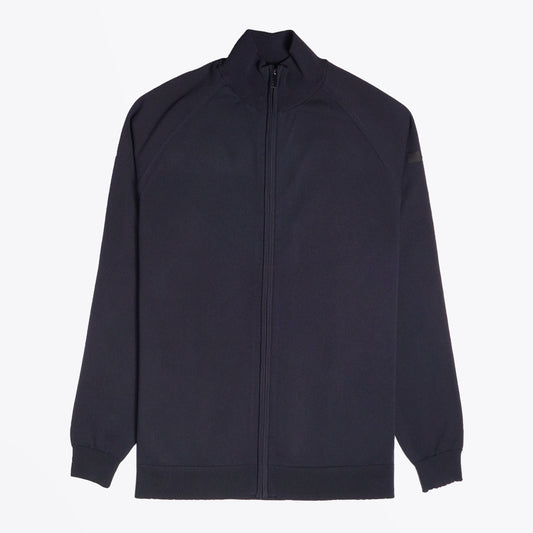 Knitted Zip Sweater - Navy