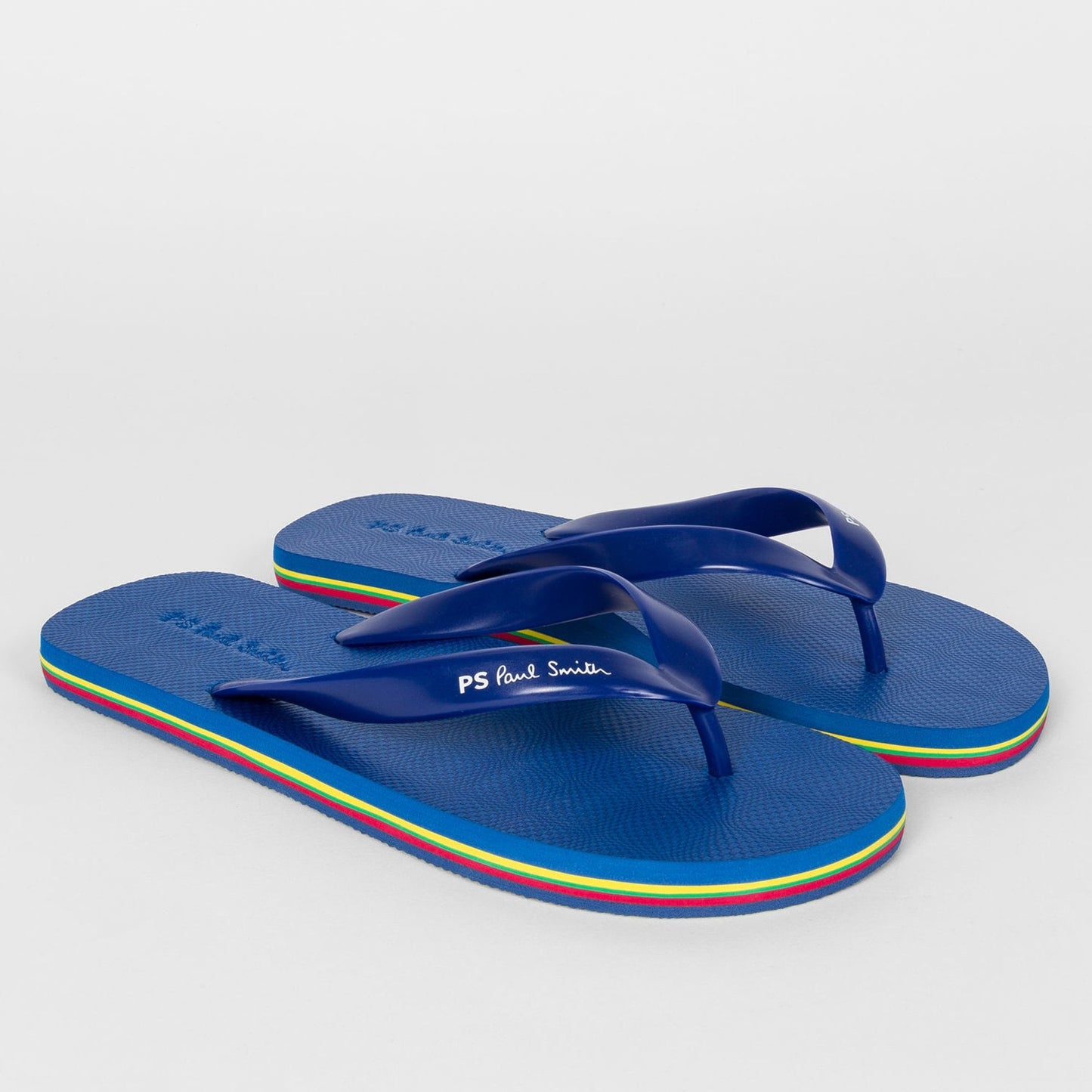 - 'Dale' Stripe Flip Flops - Blue