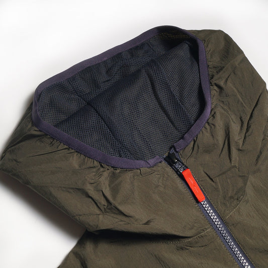 - Packable Hooded Jacket - Olive Green