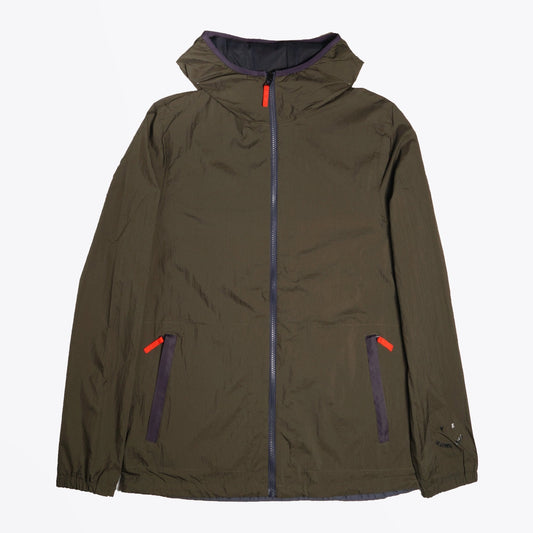 - Packable Hooded Jacket - Olive Green