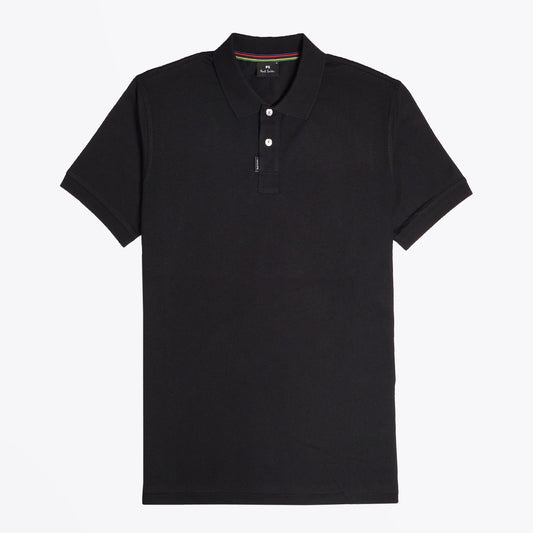 - Organic Cotton Polo Shirt - Black