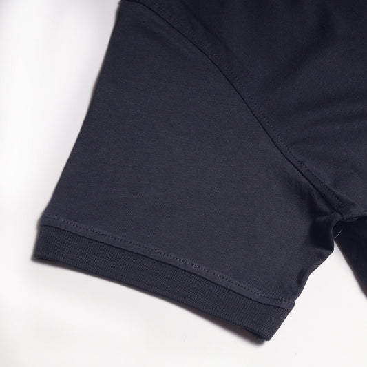 - Organic Cotton Polo Shirt - Dark Navy