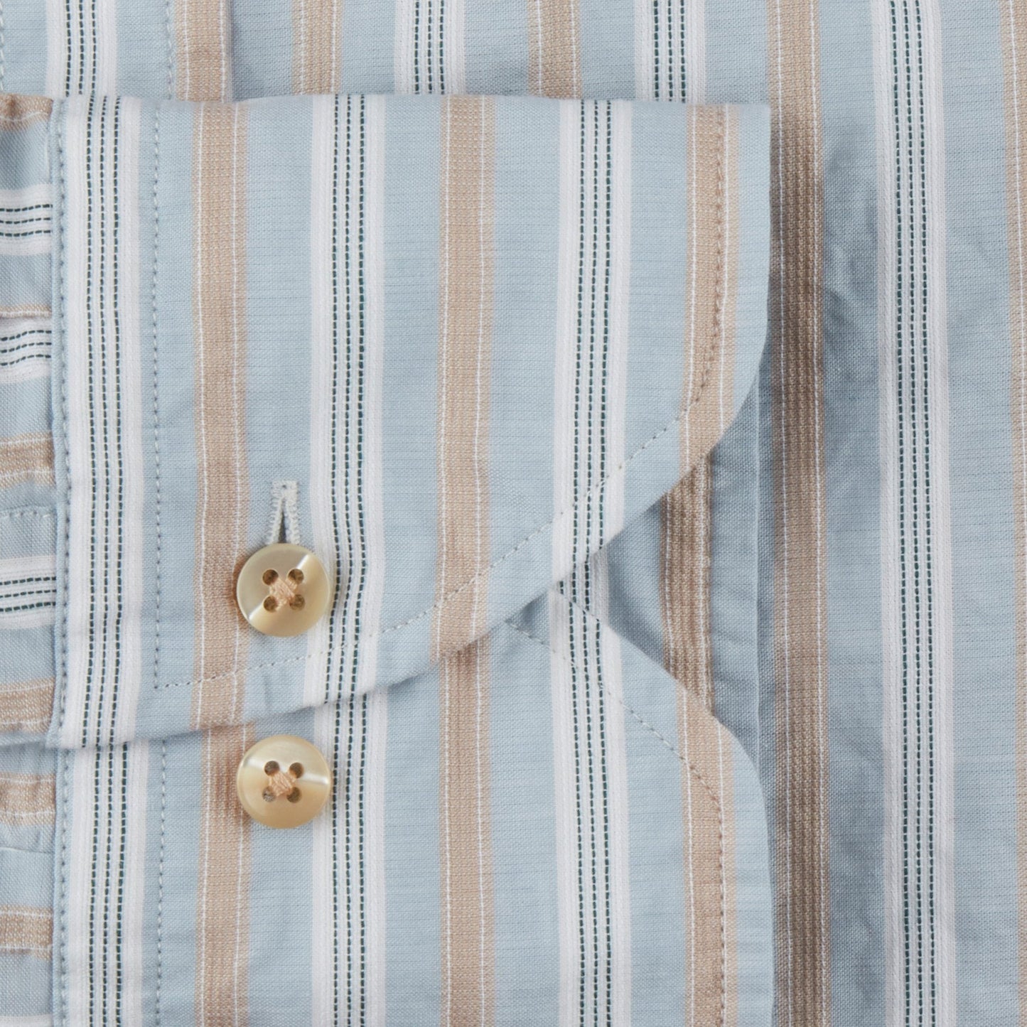 - Slimline Stripe Shirt - Blue