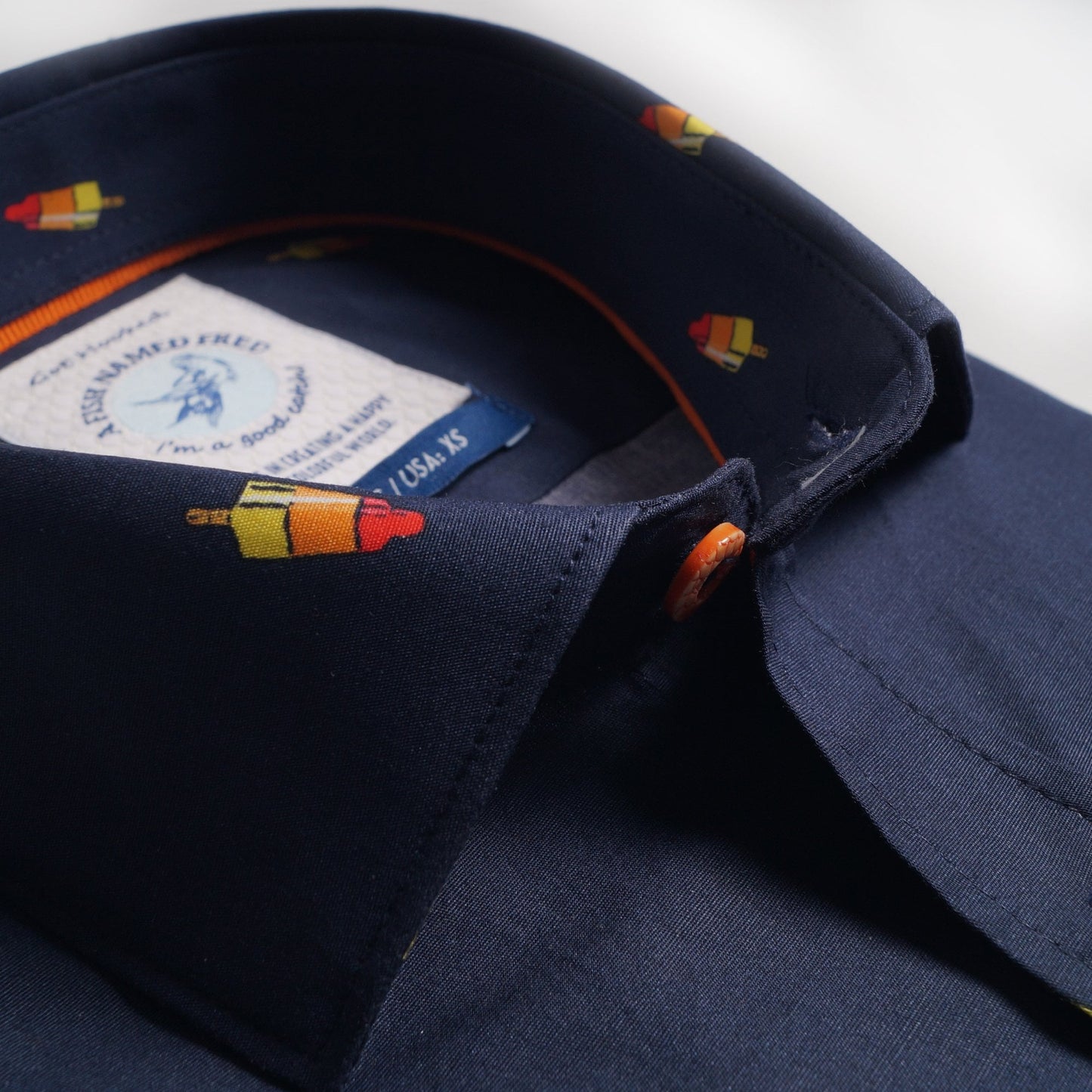 - Rocket Ice Lolly Print Shirt - Navy