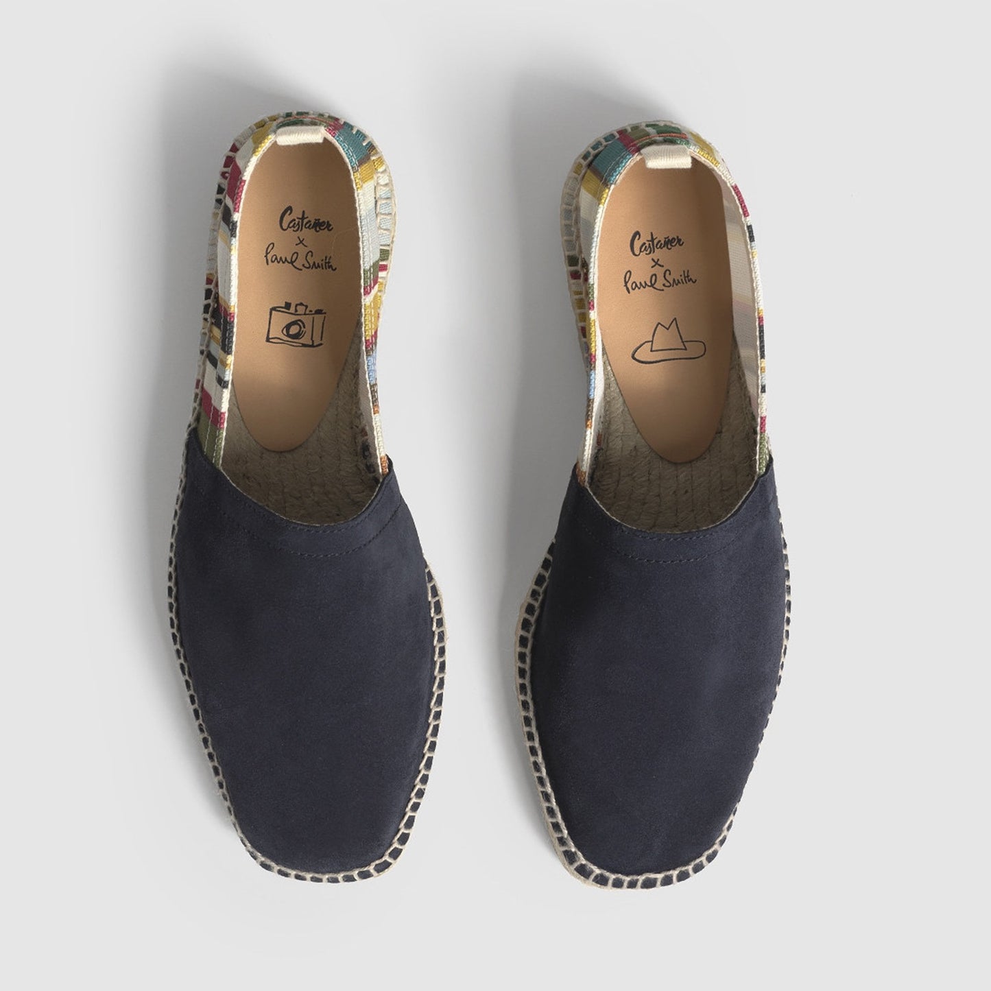 - Castañer X Paul Smith - Suede and Stripe 'Pablo' Espadrilles