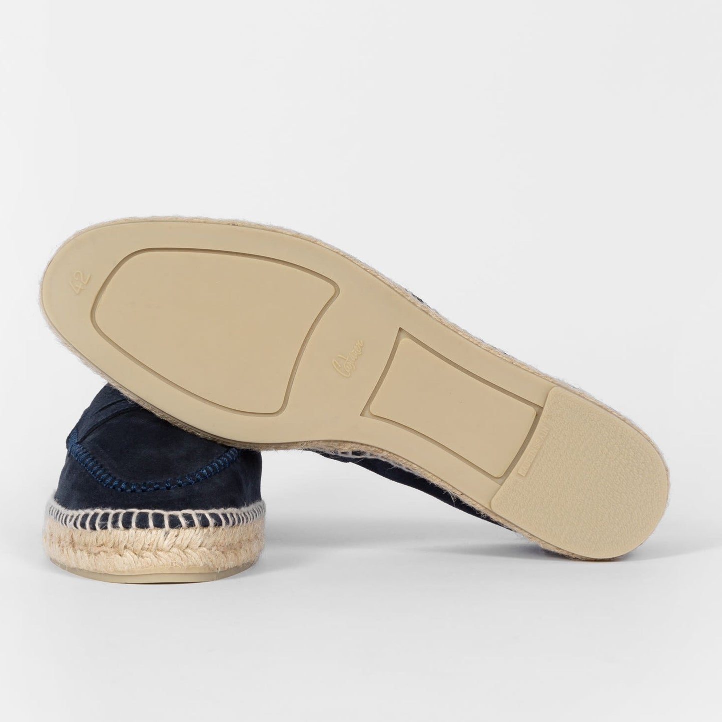 - Castañer X Paul Smith - Suede 'Paul' Espadrilles - Navy