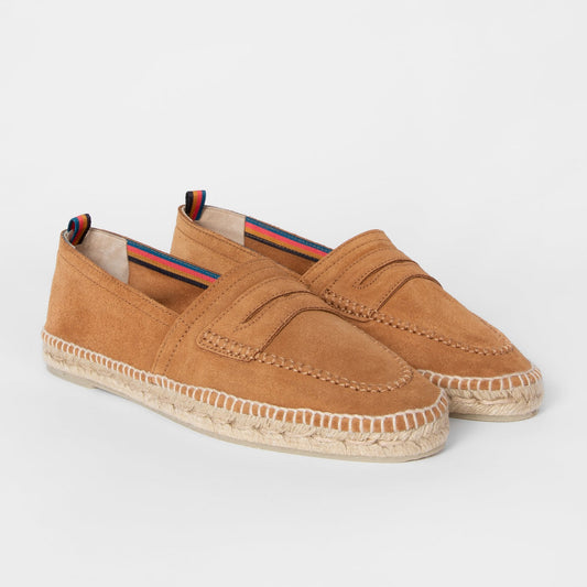 - Castañer X Paul Smith - Suede 'Paul' Espadrilles - Tan