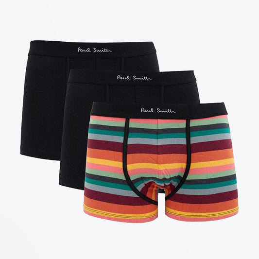 - 3 Pack Multi Boxer Briefs - Black/Multi
