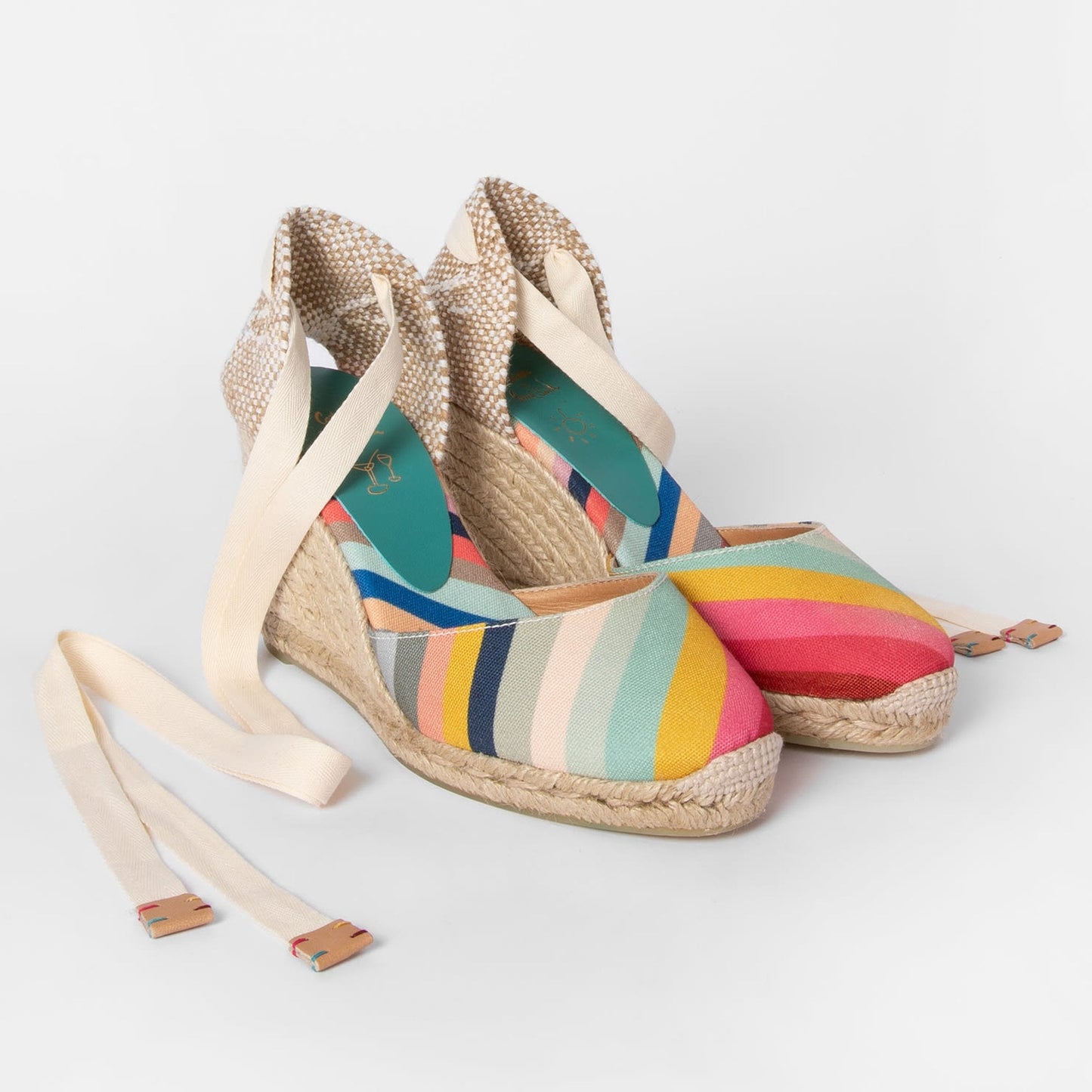 - Castañer X Paul Smith - 'Swirl' Espadrille 'Carina' Wedges