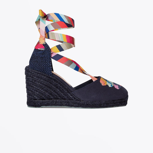 - Castañer X Paul Smith - 'Swirl' Espadrille 'Coralia' Wedges