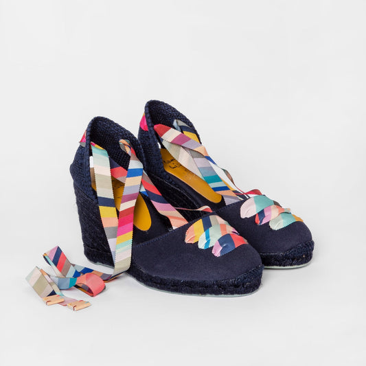 - Castañer X Paul Smith - 'Swirl' Espadrille 'Coralia' Wedges