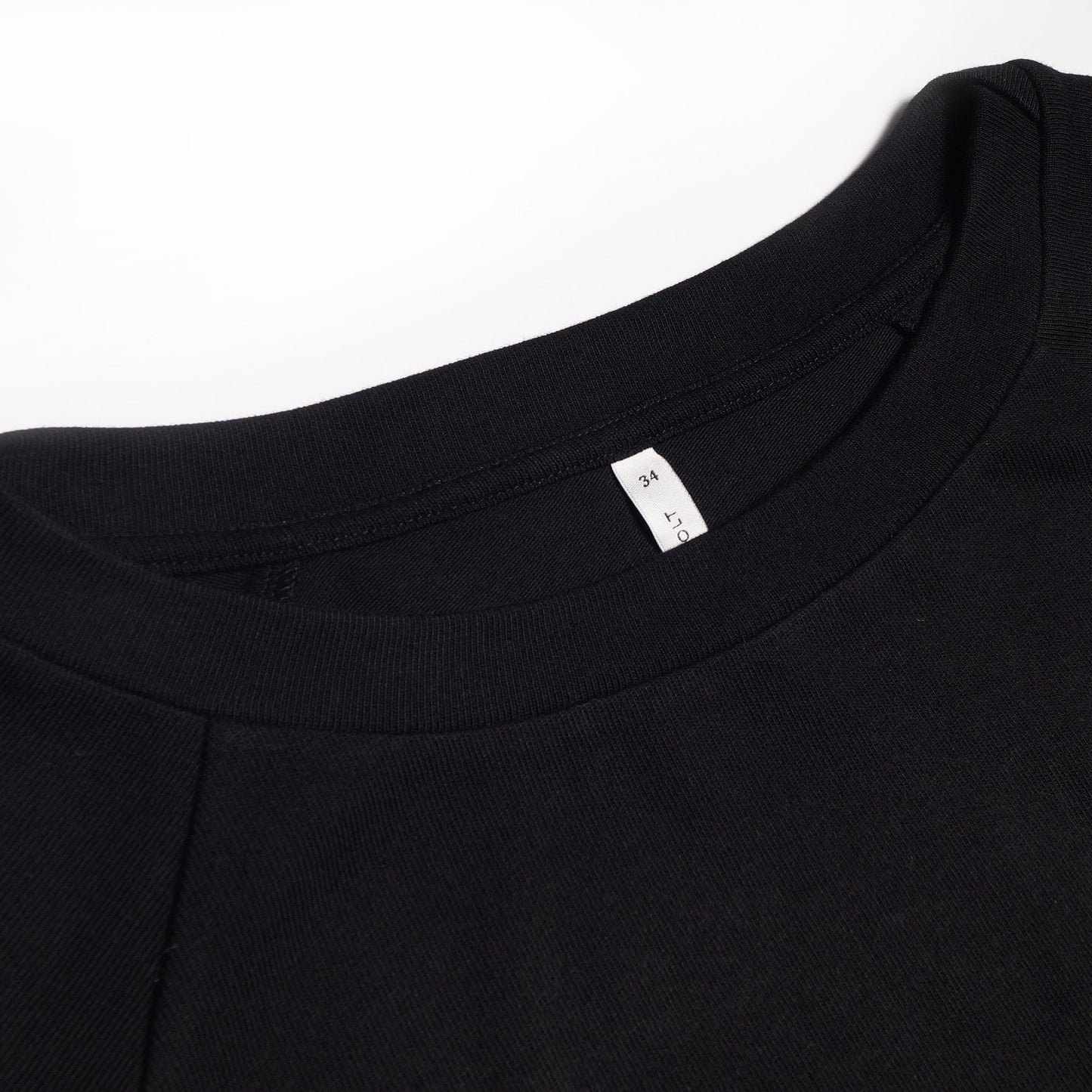 Netted Sleeve Pullover - Black