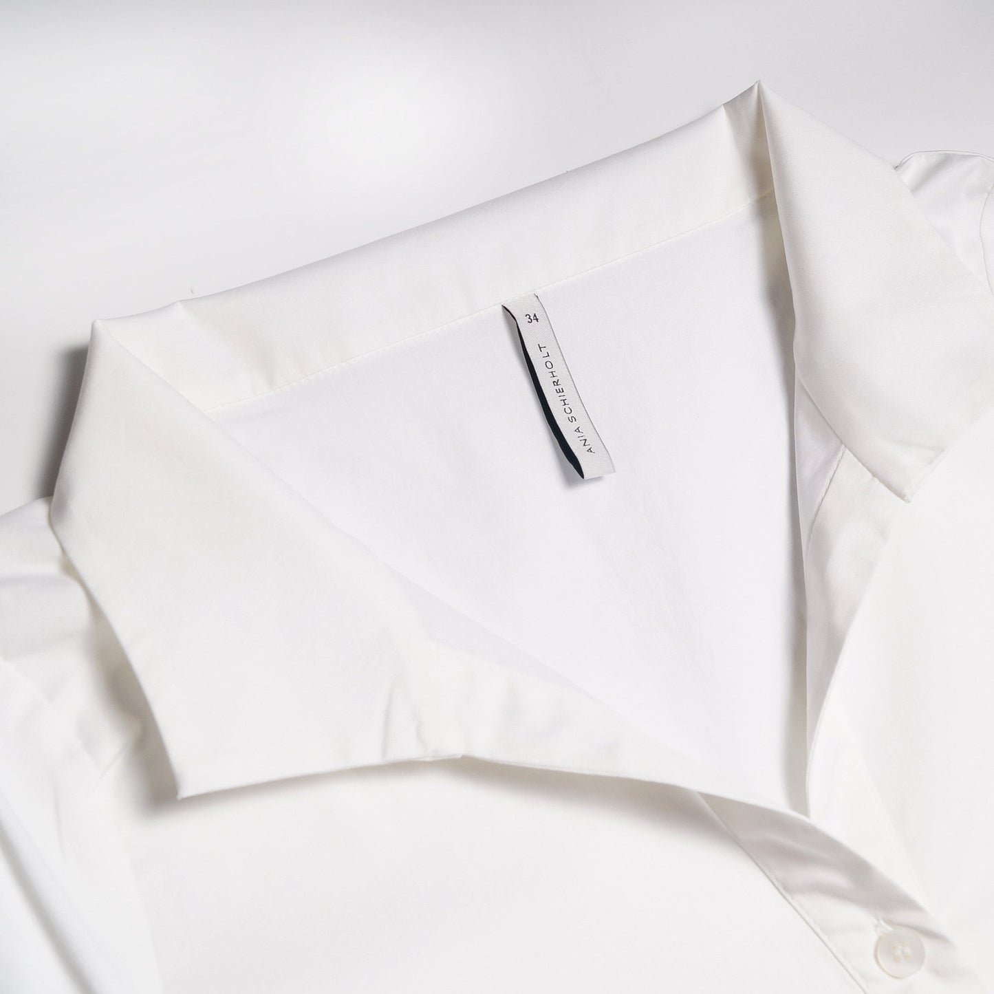 Jersey Sleeve Shirt - White