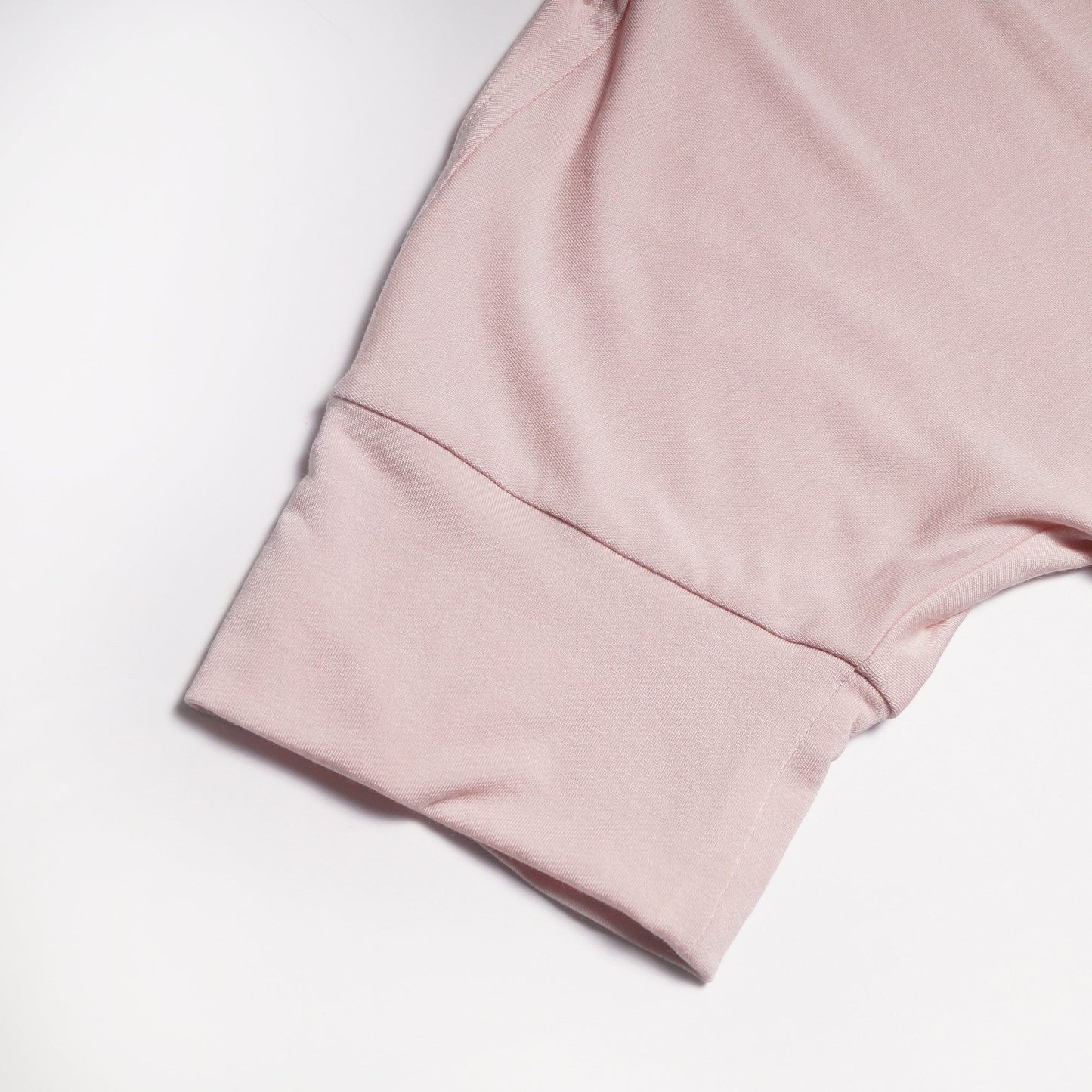 - Stretch V-Neck Top - Powder Pink