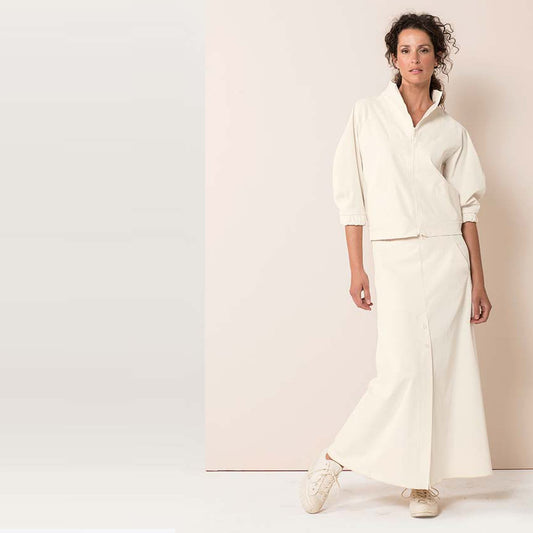 - Zip Front Jacket - Off-White