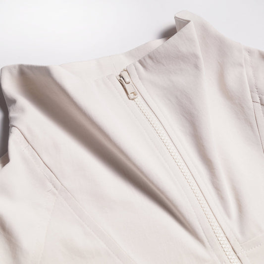 - Zip Front Jacket - Off-White