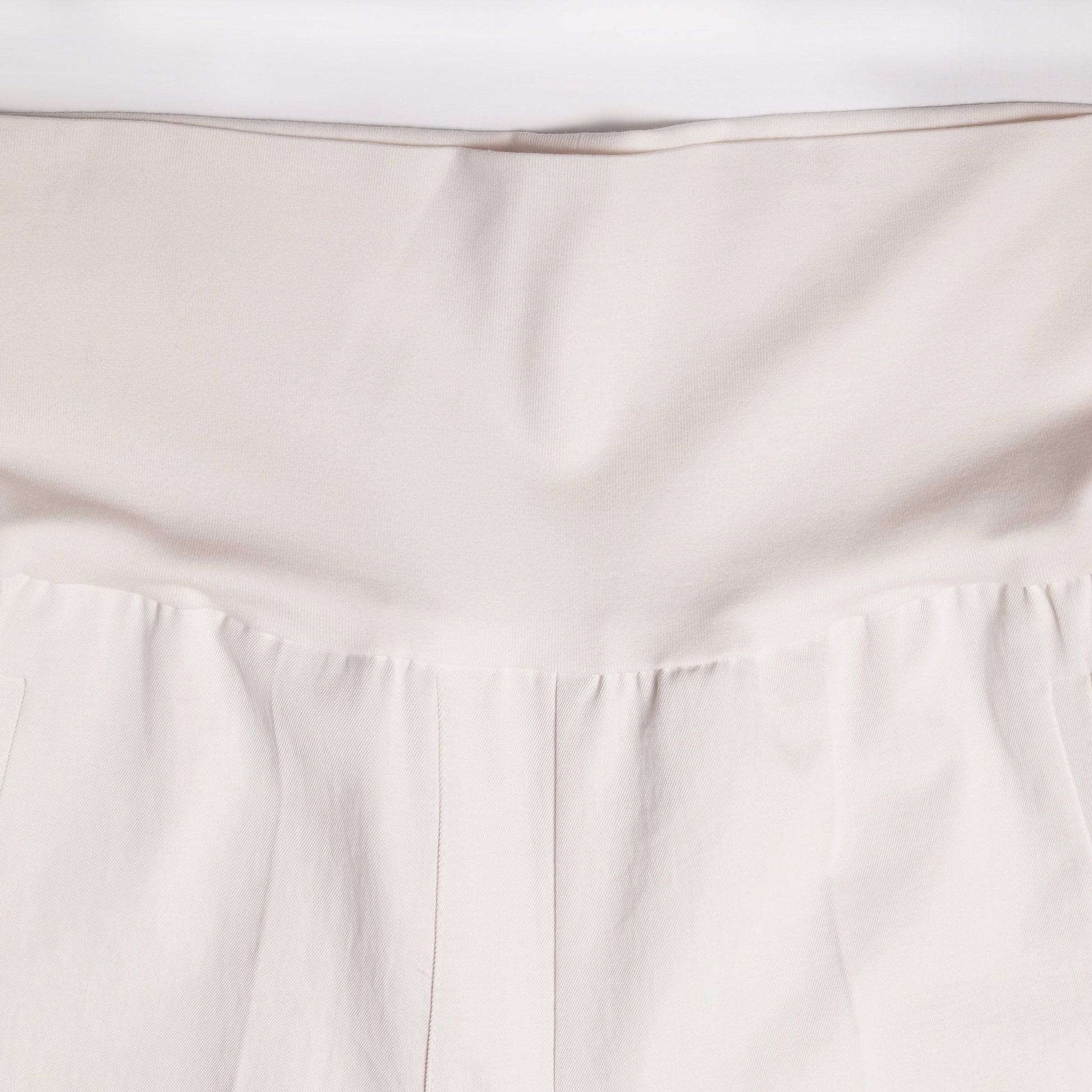 Ania High-Rise Elasticated Waist Trousers - Off-White