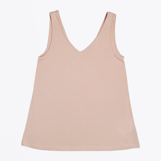 - V-Neck Tank Top - Nude